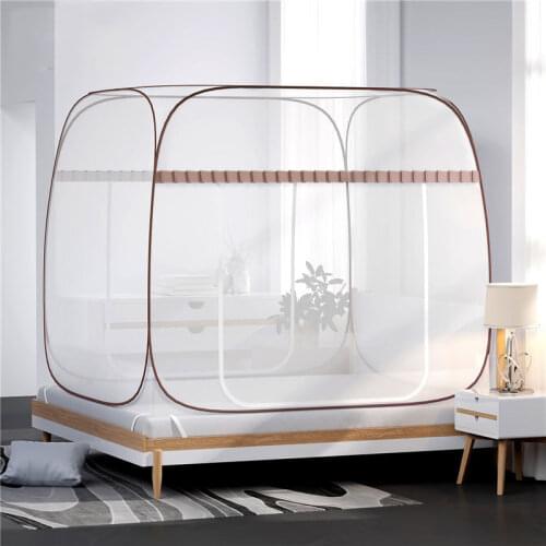 2 Door Free Installation Square Mosquito Net Full Bottom Bed Tent Large Space Insect Mesh Canopy Bottomless Anti-Mosquito Netti