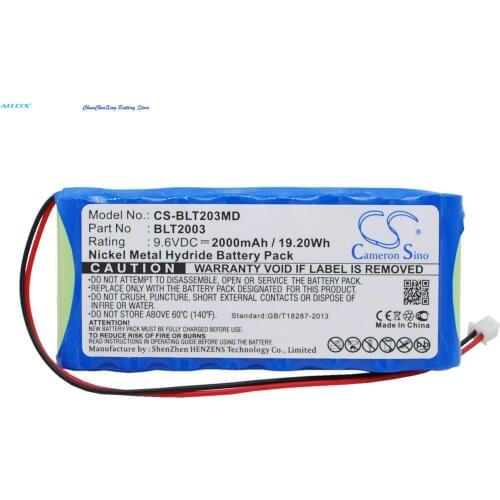 Cameron Sino 2000mAh Battery BLT2003 for Biolat BLT2003, BLT2003 ECG EKG
