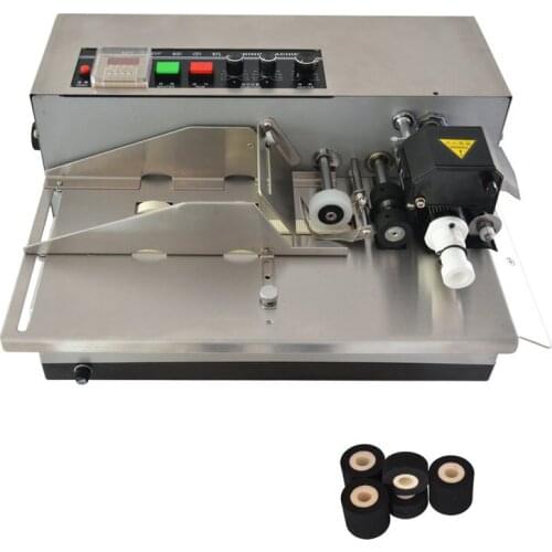 Dry ink batch coding machine for food and pharmacy factory