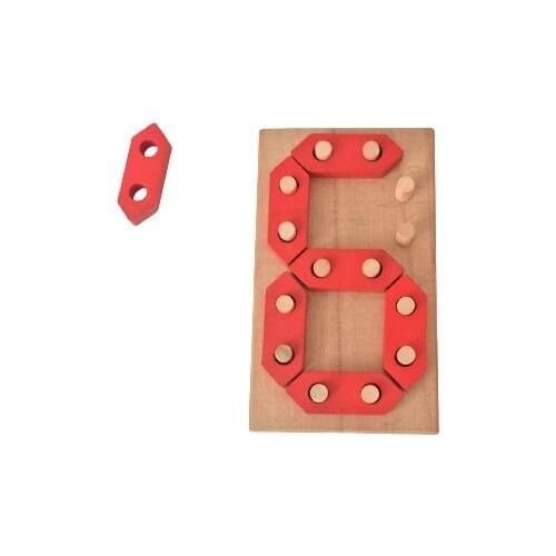 Minosis Wooden Figures-Montessorı Educational Wooden Toy
