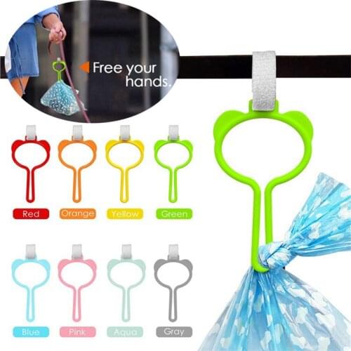 Bear Waste Bag Dispenser for Dog Waste Carrier Pet Supply Accessories Dog Leash Dispenser Clean Tools Poop Bag Holder Hands Free