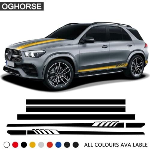 Edition 1 Stripes Kit Side Skirt Decal For Mercedes Benz GLE GLK ML Class AMG W164 W166 GLE350 GLE400 GLK350 ML350 Accessories