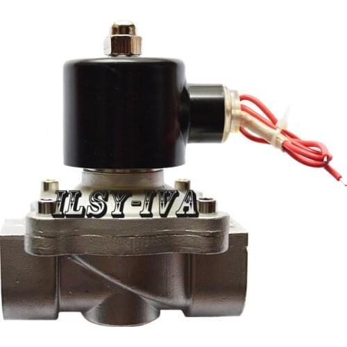 G1" DN25 Stainless steel electric solenoid valve,DC12V,DC24V Normally closed solenoid valve