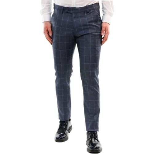 Mens trousers Chino classic blue elegant spring for pocket dress America