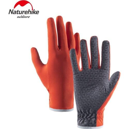 Naturehike Anti-UV Non-slip Touch Screen Gloves Breathable Full Finger Gloves For Camping Hiking Running Driving Sunscreen Glove