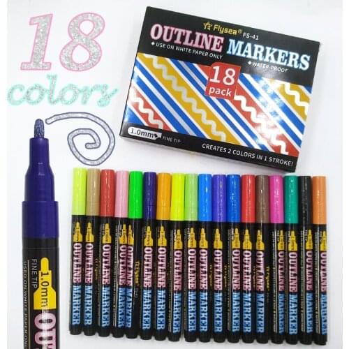 Never Fade Quick Dry Permanent Oil-Based Waterproof Paint Pens Paint Markers Pen Set for Rocks Painting, Wood, Fabric, Plastic