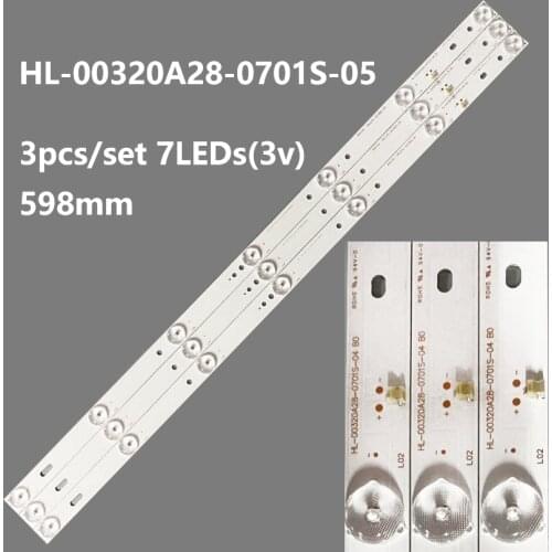 The new and original LED Backlight Strip For JVC 32'' TV HL-00320A28-0701S-05 A3 NEO Light Bar LED-32D8 LT-32DE75