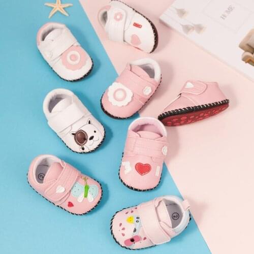 Newborn Toddler Baby Girls Flower Unicorn Shoes PU Leather Shoes Soft Sole Crib Shoes Spring Autumn First walkers zapatos bebe