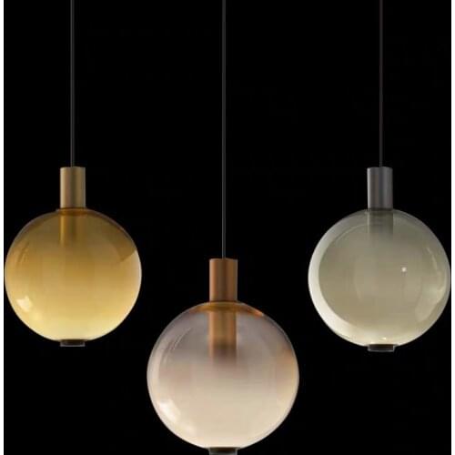 Nordic Modern Glass Pendant Lights Fixtures For Dining Room Bar Restaurant Deco Hanging Lamp Bedside Suspension Lighting