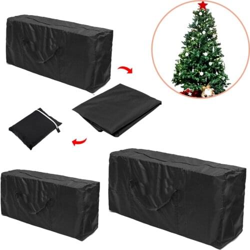 Storage Bag Black Extra Waterproof Large Christmas Cushion Tree Xmas Outdoor