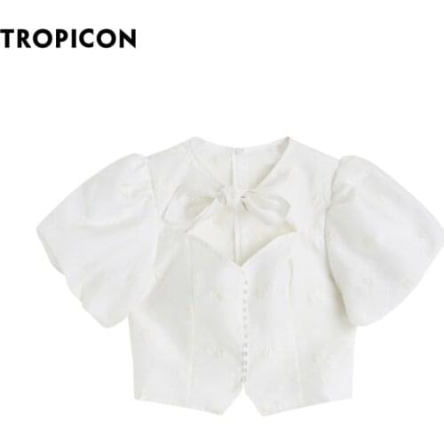 TROPICON Openwork Blouses