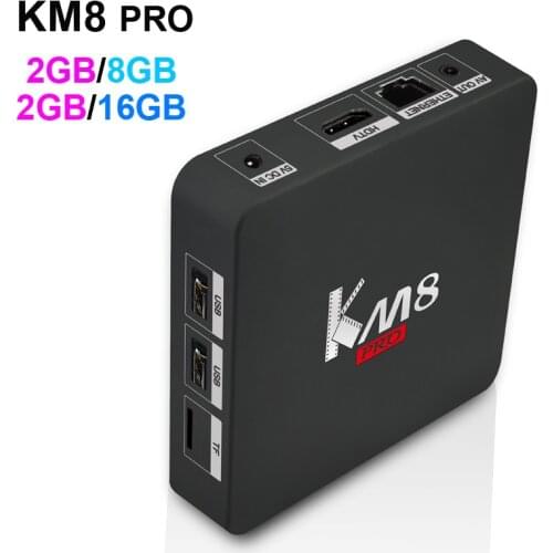 5pcs KM8 PRO Android TV Box 2GB/16GB Amlogic S912 Octa Core 2.4G/5GHz Dual WIFI BT4.0 17.0 4K Media Player