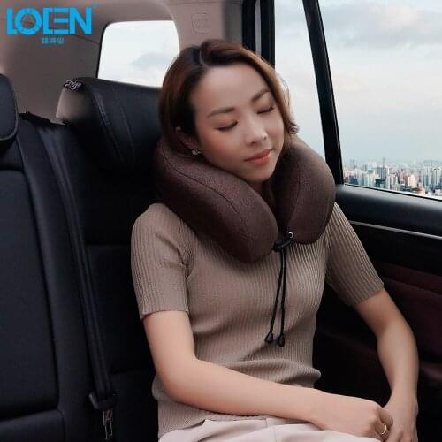 U Shape Travel Pillow Memory Foam Universal Car Accessoriess Head Neck Rest Support Cushion Flight Pillows Brown Gray Purple
