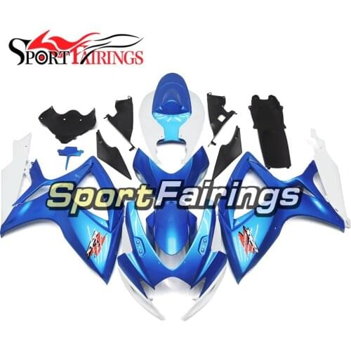 Injection ABS Motorcycle Complete Fairing Kit For Suzuki GSXR 600 750 K6 06 07 2006 2007 GSXR750 Fairings Blue Pearl Bodywork