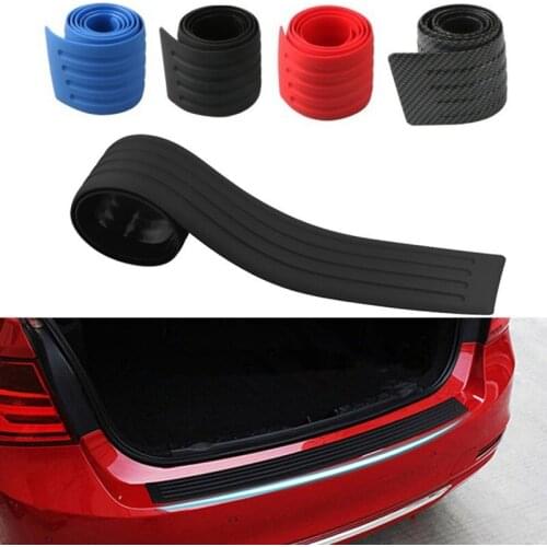 Car Protection Strip Bumper Anti-collision Rubber Strip for Car Carbon Fiber Trunk Mat Tail Door Trim Strip Rear Guard