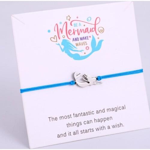 Mermaid Ocean Sea Turtle Tortoise Fish Stainless Steel Charm Bracelets Women Unisex Adjustable Jewelry Gift Drop Shipping