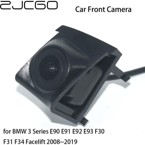 ZJCGO Car Front View Parking LOGO Camera Night Vision Positive for BMW 3 Series E90 E91 E92 E93 F30 F31 F34 Facelift 2008~2019