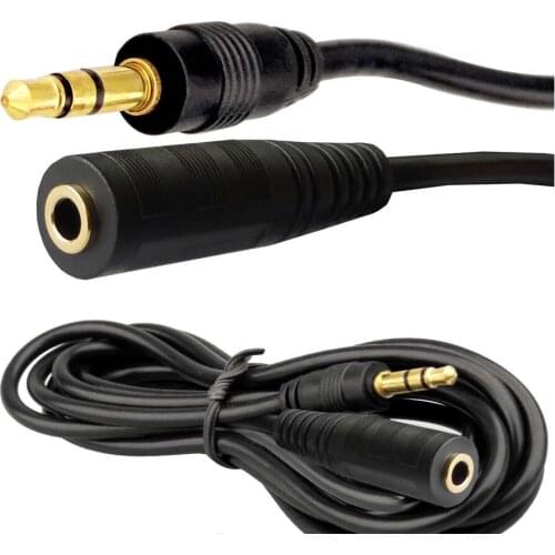 10pcs Male To Female 3.5mm AUX Audio iPod MP3 Headphone Stereo Extension Cable