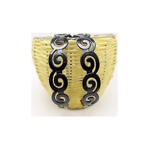 5 Black Plastic Spiral Wide Alice Hair Band Headband 26mm(1") Hair Accessories