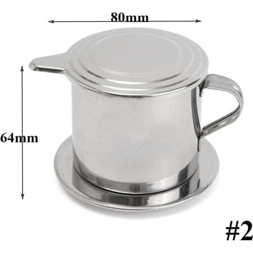 50/100ml Coffee Pot Vietnamese Coffee Maker Drip Filter Stainless Steel Durable