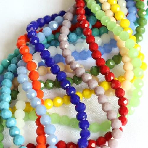 70Pcs/Lot 8mm Loose Czech Glass Beaded China Jewelry Beading For Necklace Crystal Round Ball Bead Materials For Making Jewelry