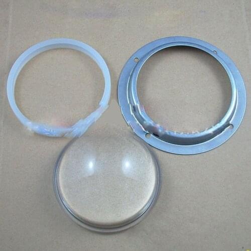 78mm Inner Concave-convex Lens LED High Bay Light Lens with Waterproof Ring Fixed Frame Angle 90 Degrees/120 Degrees