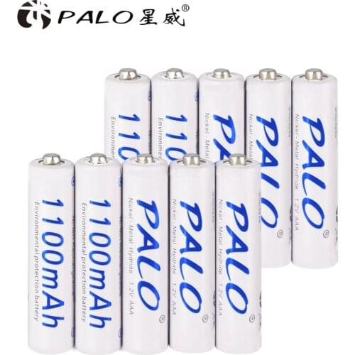 PALO 1.2v AAA 3A NIMH 1100mah AAA Rechargeable Battery aaa Batteria rechargeable ni-mh batteries battery rechargeable