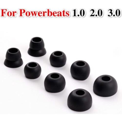 Ear pads Cushions For Powerbeats 1.0 2.0 3.0 covers PB2 PB3 Silicone In-Ear Ear caps earphones case Earbuds eartips 8pcs/lot