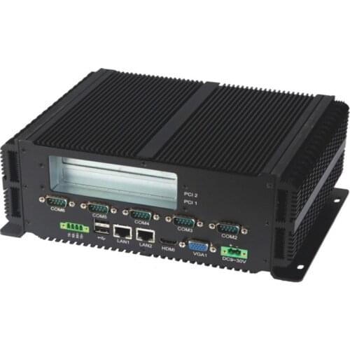 Fanless Industrial Mini PC With Intel Pentium P8600 Processor 2 Intel Gigabit LAN 6*RS232 6*USB 1*HDMI industrial Computer