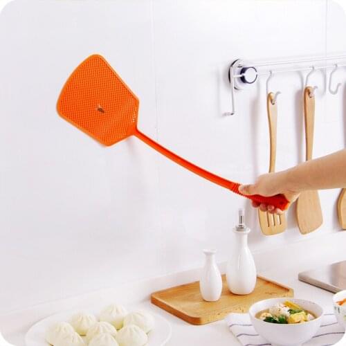 1pc Long Handle Durable Plastic Fly Swatter Mosquito Racket Delivery Randomly