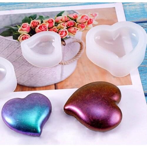 Heart Shape Jewelry Mold Handmade DIY Pendant Necklace Making Model Mould Parts Decoration