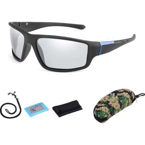 Polarized Photochromic Cycling Eyewear Men Women MTB Bike Glasses Bicycle Riding Sports Hiking Camping Sunglasses with Box