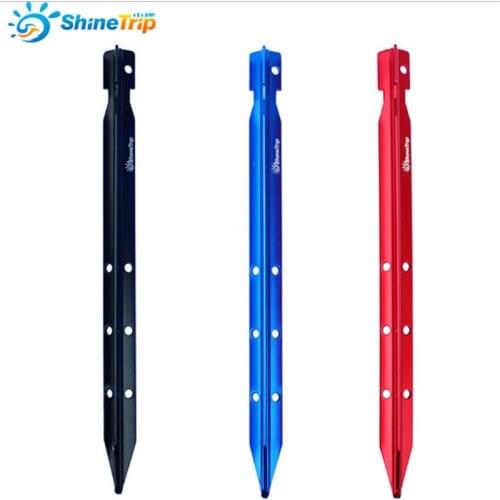 Tent Nail (10 pcs) 25cm Multipole Strong Triangular Aluminium Alloy Tent Stake Sandbeach Nail Camping Equipment Tent Peg