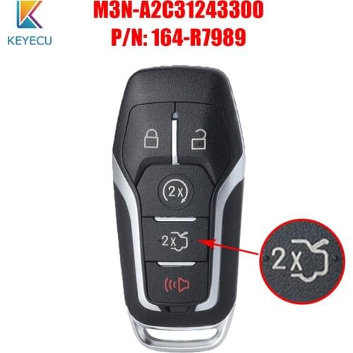 Keyecu M3N-A2C31243300 Smart Remote Key Fob 902Mhz 49 Chip for Ford Explorer Edge Mustang F150 F250 F450 350 Super Duty