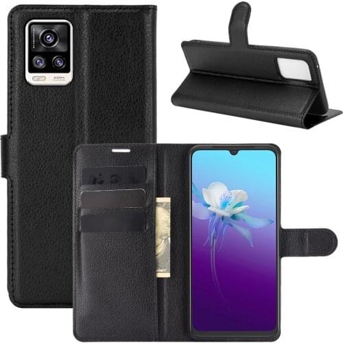Book Style PU Leather Case Cover for Vivo V20 Flip Wallet Phone Bags Cases with Stand for Vivo V20