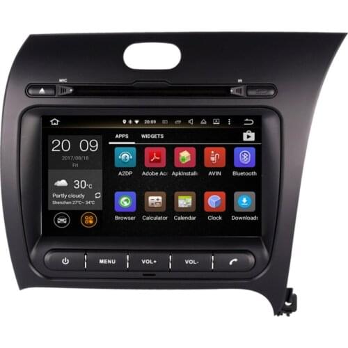 8 Inch Android 8.0 Octa Core 4GB RAM Car Radio Stereo For Kia Cerato K3 Forte 2013- Right Hand Driving GPS Multimedia Player