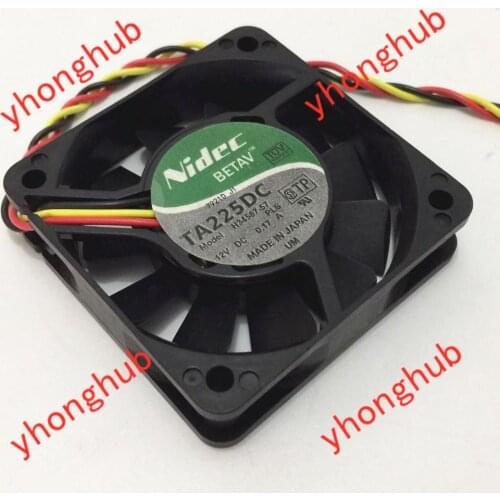 Nidec H34587-57 PLS DC 12V 0.17A 60x60x15mm Server Cooling Fan