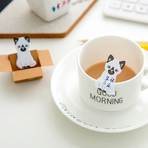2021 New Cute Kitty House Cat Dog Bookmark Sticker Sticky Notes Paper Pad Bookmarks