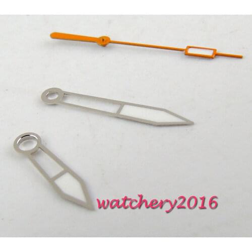 Brand NEW luminous & orange hands for mingzhu 2813 miyota 8215 8205 821A movement mens watch hands