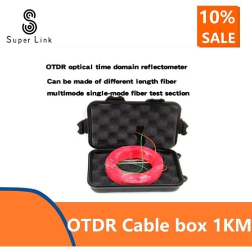 FC UPC Single Mode Mini OTDR launch cable box 9/125um G652D1310/1550nm 1KM , 1KM Bare fiber,Fiber optic launch cable