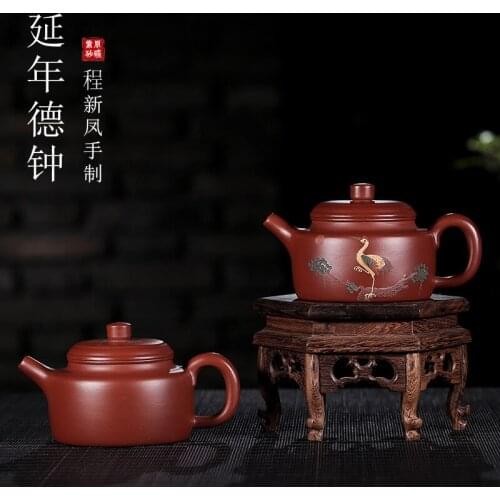 Manufacturer wholesale yixing undressed ore dahongpao recommended by manual DE bell mud painting, undertakes the teapot