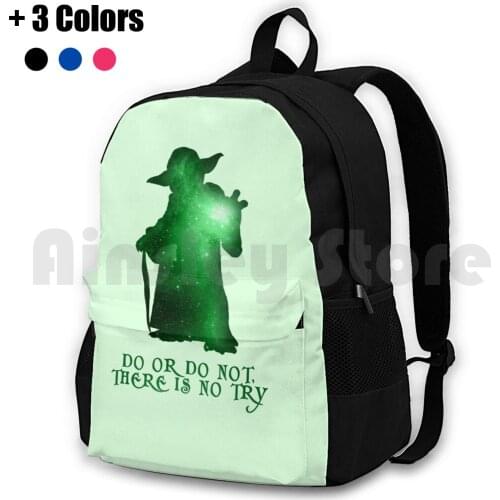 Do Or Do Not , There Is No Try Outdoor Hiking Backpack Riding Climbing Sports Bag Porg Jedi Episode Lucas 8 Eight Last December
