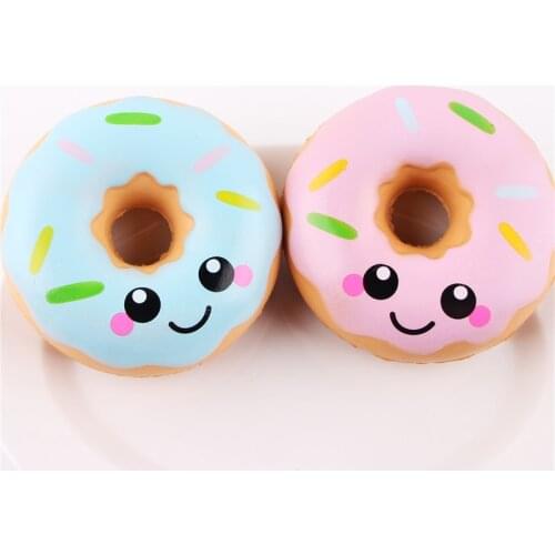 Single Sale Squishy squishy Stress Reliever Decor Toys Colourful Doughnut Scented Slow Rising Toy Antistress Decompression toy