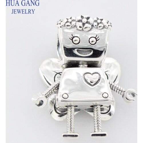 S925 Sterling Silver Floral Bella Bot Charms Fits Original Bracelet DIY Women Charm Beads for Jewelry Making