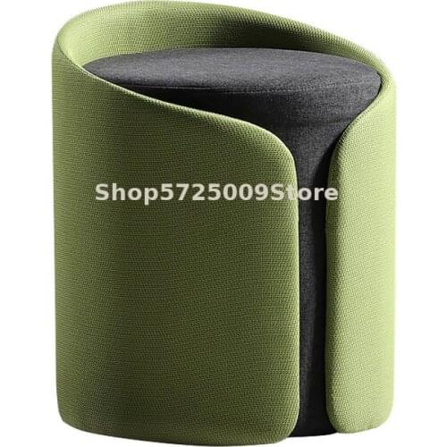 Nordic fashion creative sofa stool fitting room stool low stool ins net red foot stool fabric household shoe changing stool