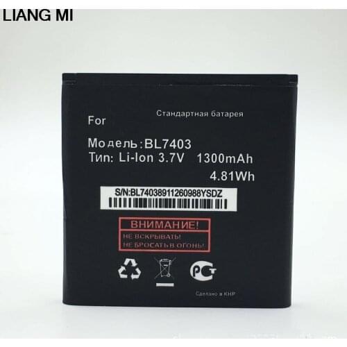 BL7403 battery 3.7v 1300mAh Replacement Li-ion Battery For Fly BL7403 with phone holder
