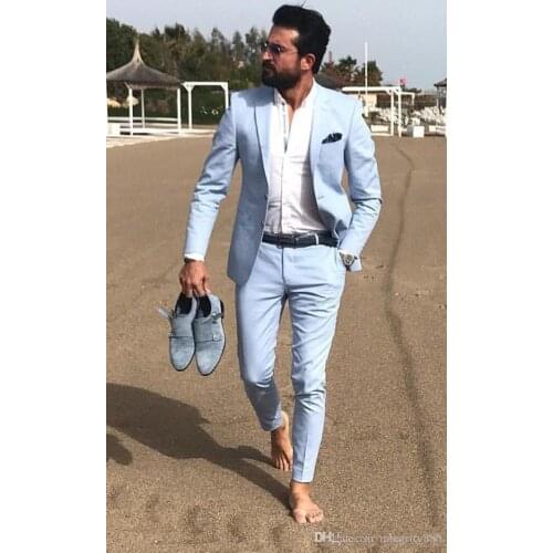 TPSAADE Fashion Groom Tuxedos Excellent Notch Lapel Slim Fit Groomsmen Blazer Men Formal Suit Party Prom Suit (Jacket+Pants+Tie)