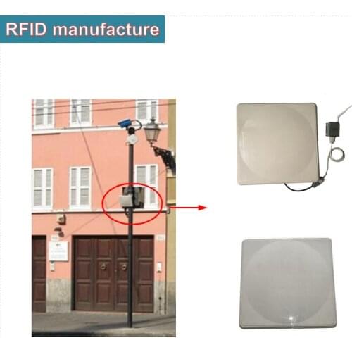 1-30M Impinj r2000 chip integrated uhf rfid reader built-in 12dbi linear antenna for parking people access warehouse management