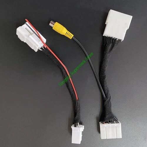 30 PIN Rear View Camera Connection Adapter Cable For Toyota OEM Screen No Damaging Car Wiring RAV4 AVALON 2019 2020