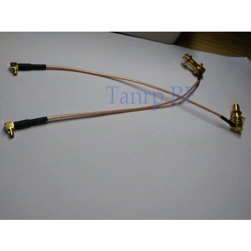 RP-SMA female to MMCX male both right angle with RG178 cable Use for DJI Phantom 3 or DJI Phantom 4 Amplifiers remote-controller
